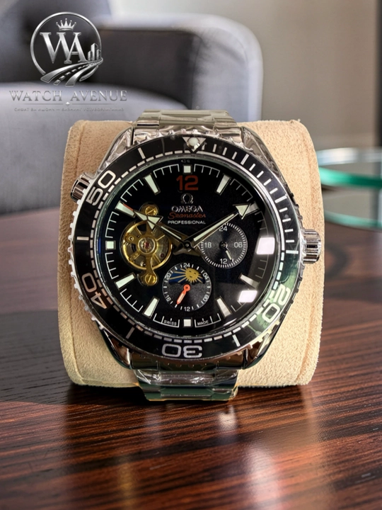 Omega Seamaster Planet Ocean — мужские часы с открытым механизмом