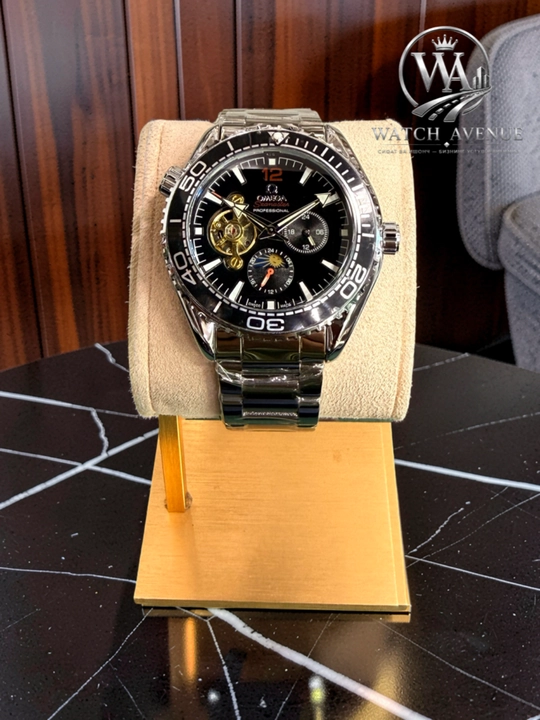 Omega Seamaster Planet Ocean — мужские часы с открытым механизмом