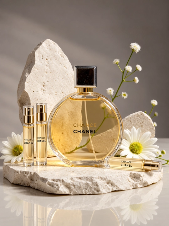 Chanel Chance ayollar parfyumlangan suvi, ayollar uchun gul ifori, barcha hajmlar