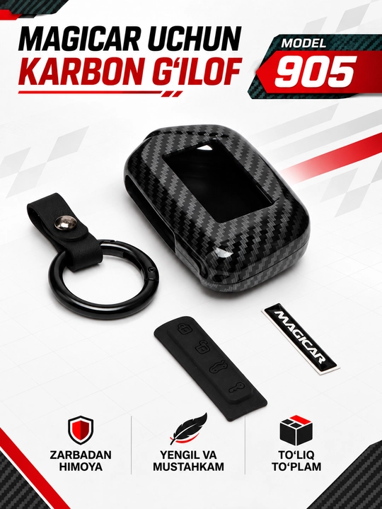 Magicar 101/903/905/906/907/908/909 Carbon Pult Chexoli To‘plami - 