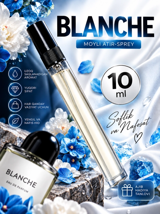 Ayollar uchun "Byredo Blanche" parfyumlangan suvi  - 