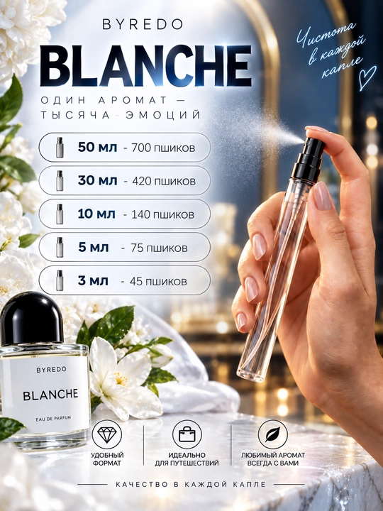 Ayollar uchun "Byredo Blanche" parfyumlangan suvi 