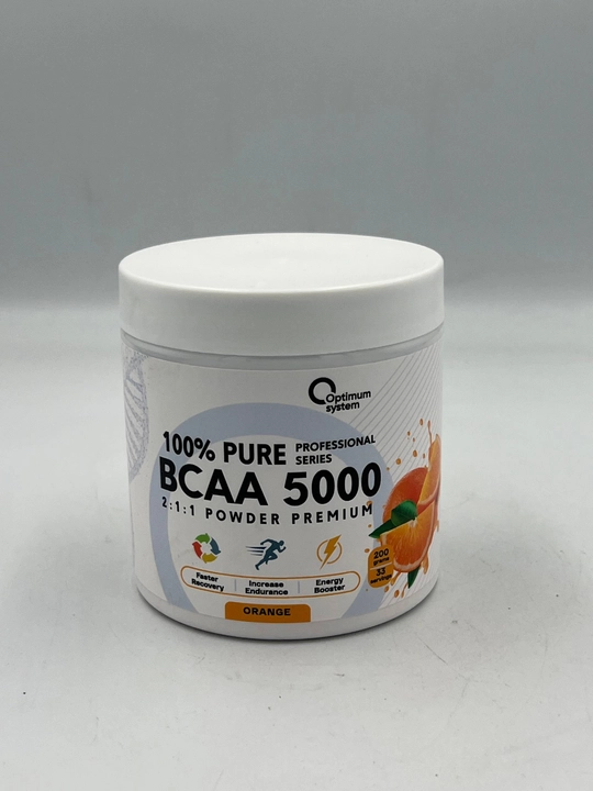 Optimum System BCAA 5000 Powder 200 g — BCAA aminokislotalar kompleksi