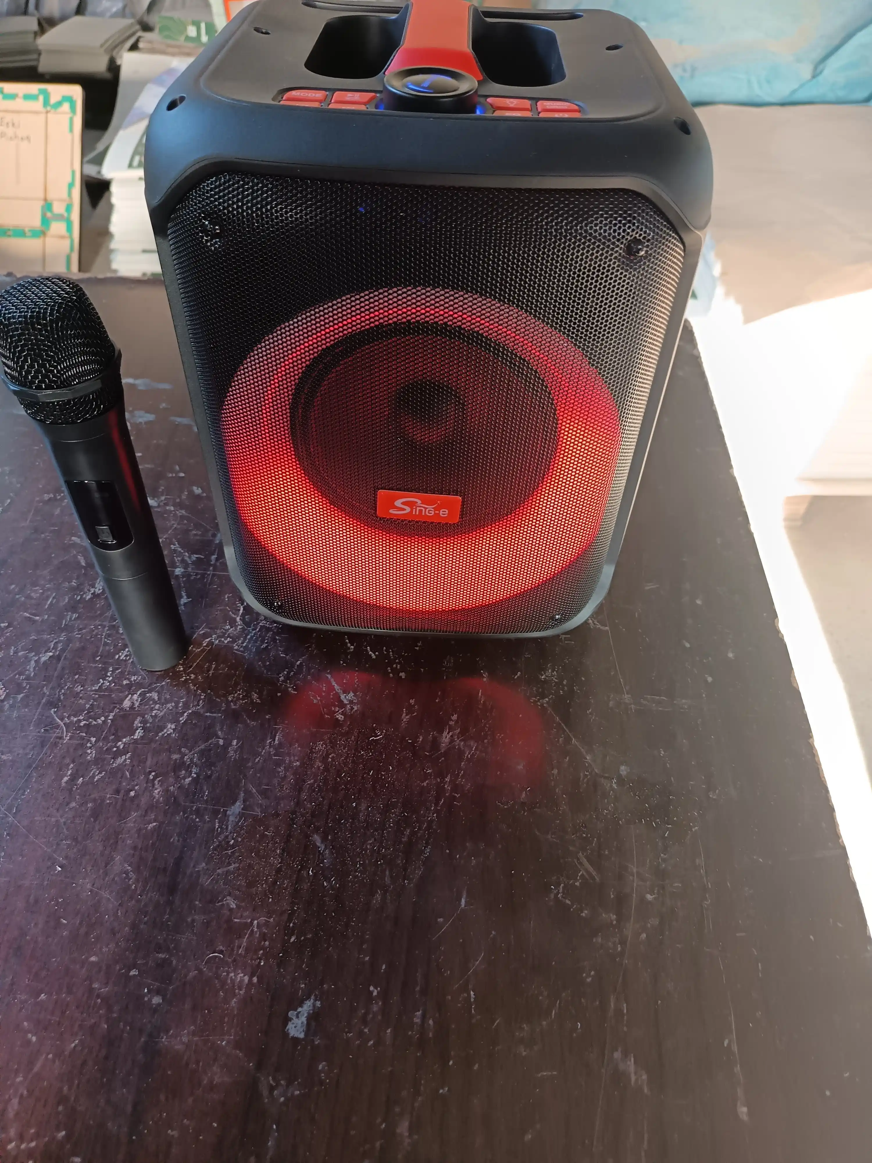 Katta simsiz kalonka Sing-e ZQS, kuchli bass, bluetooth, mikrofonli, karaoke, bayram uchun