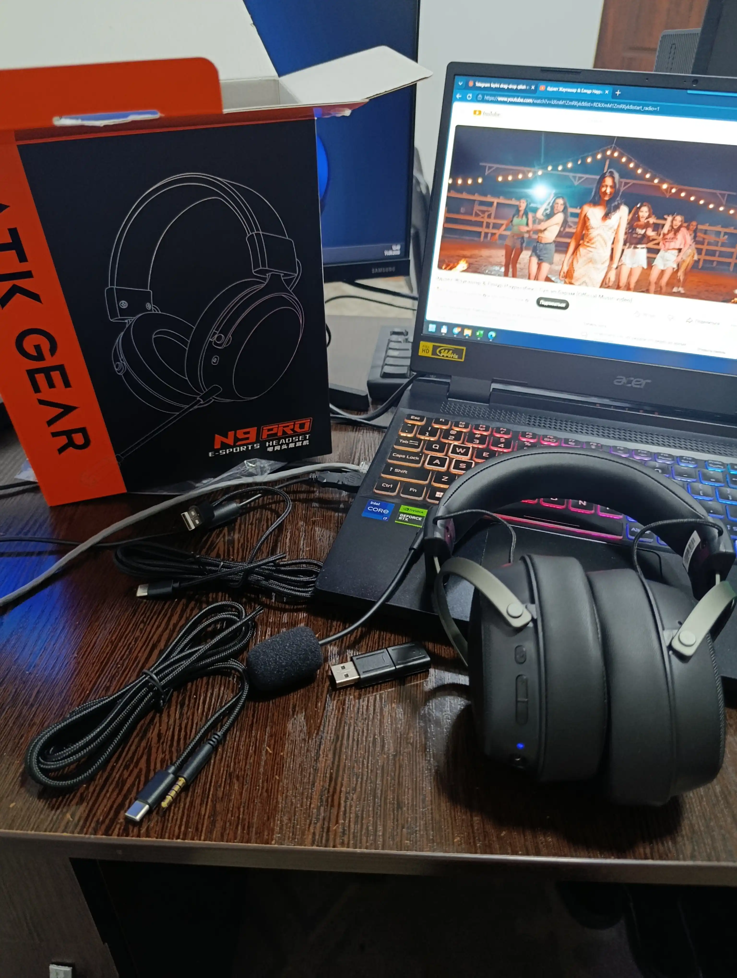 Simli o‘yin quloqchinlari ATK NEPTUNE N9 Pro, Ultra modeli