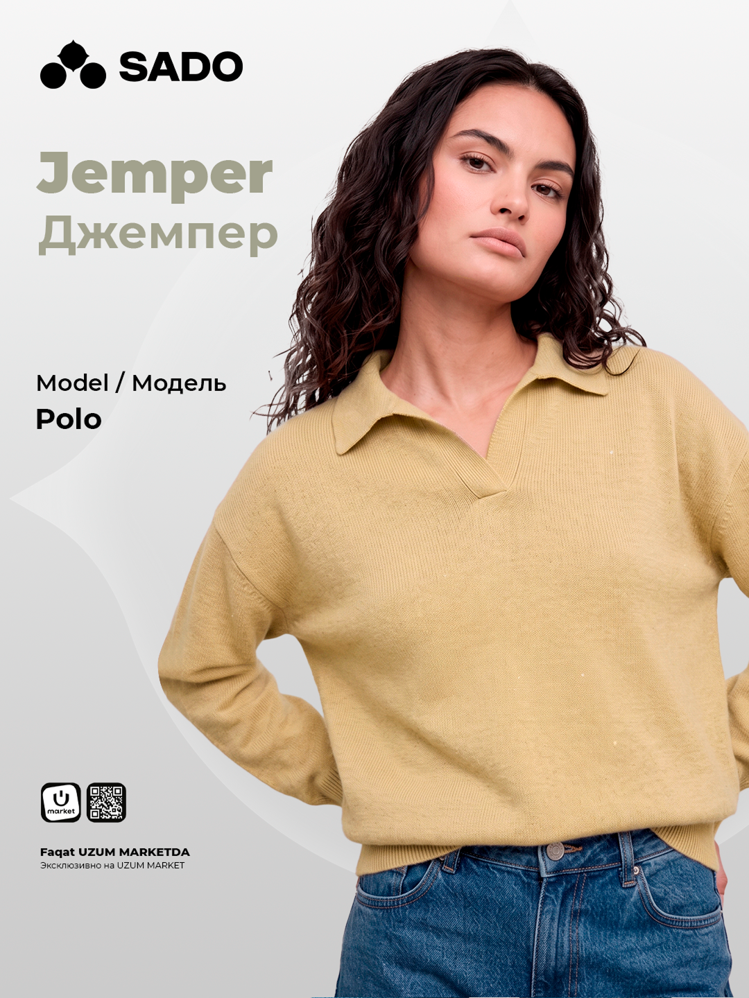 Ayollar polo jemper SADO - 