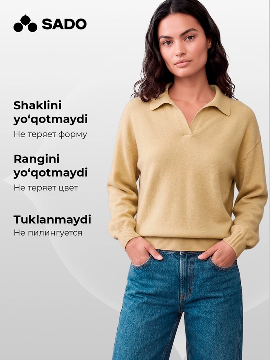 Ayollar polo jemper SADO