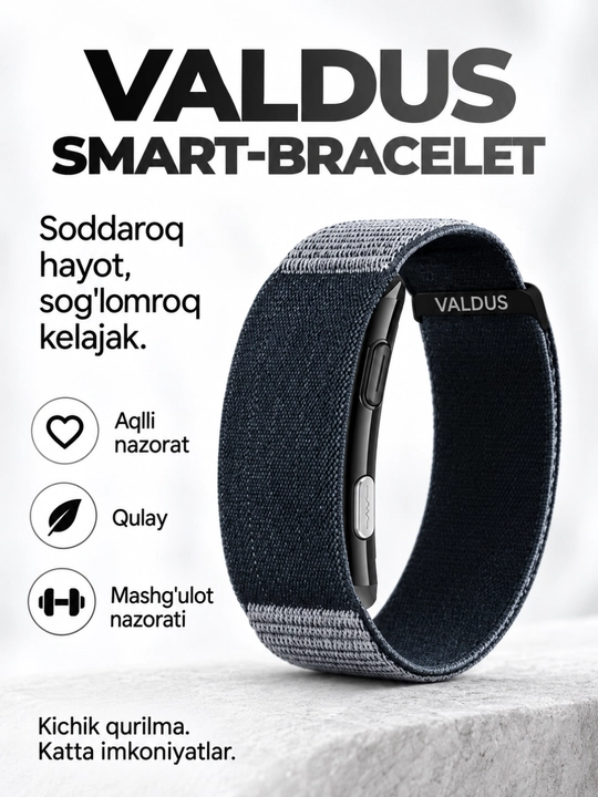 Умный фитнес браслет, с мониторингом здоровья, Valdus Vitro, Y25 - 