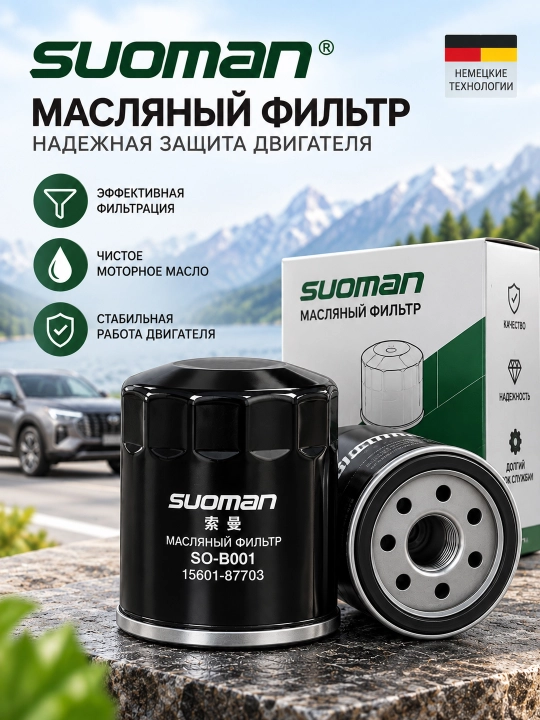 Масляный фильтр для автомобиля в металлическом корпусе - 