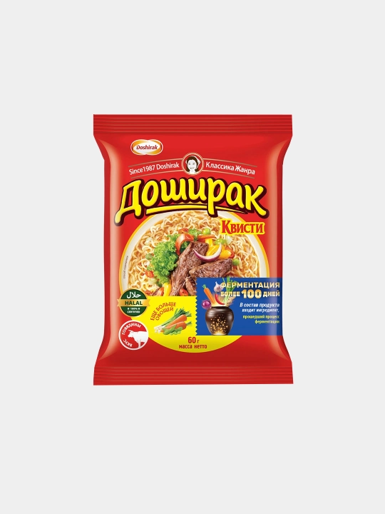 Doshirak Kvisti Mini - Mol go‘shtidan ugra 60 gr X 48 dona - 