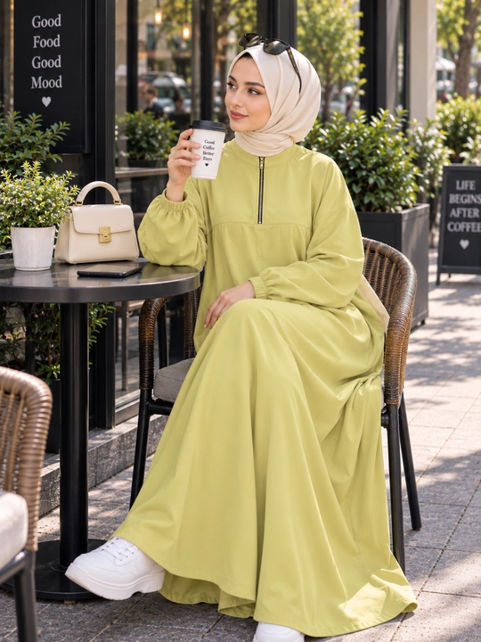 Ayollar uchun abaya (46-60) oversize koylak kiyim hijoblilar uy kiymi