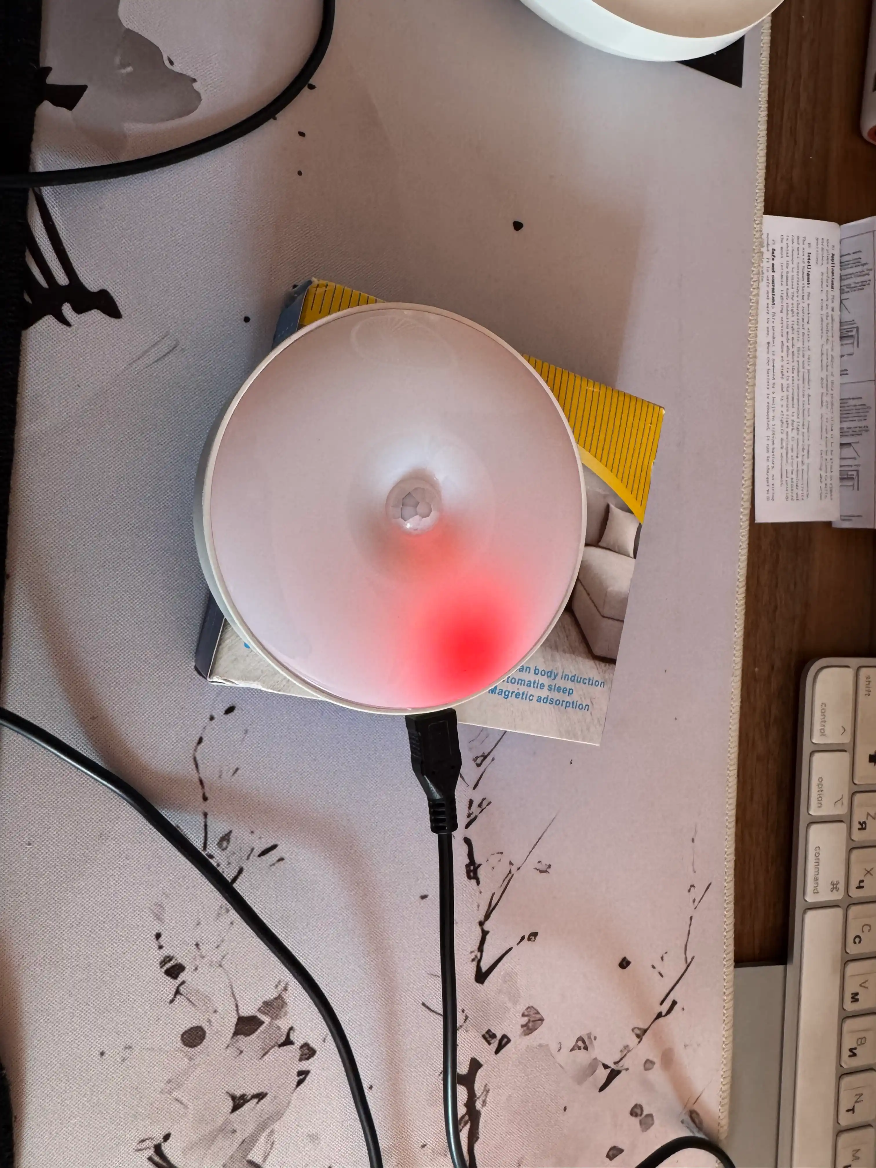 LED светильник с датчиком движения, беспроводной, 3 режима освещения