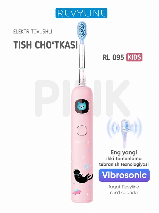 Elektr tovushli tish cho‘tkasi Revyline RL 010, akkumulyatorli tish cho‘tkasi - 