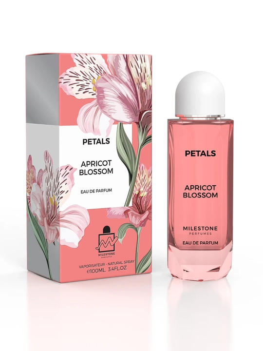 Petals Milestone EDPparfyumeriya suvi,100ml,Oceanic Breeze,Sunset Serenade,Apricot Blossom