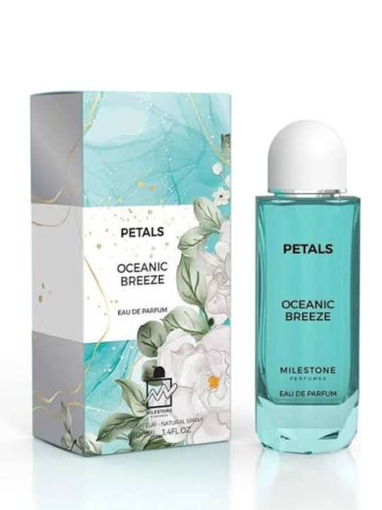 Petals Milestone EDPparfyumeriya suvi,100ml,Oceanic Breeze,Sunset Serenade,Apricot Blossom