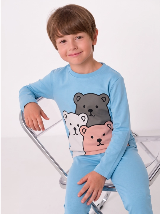 Ogil bolalar uchun pijama NEO, kofta va shim to‘plami