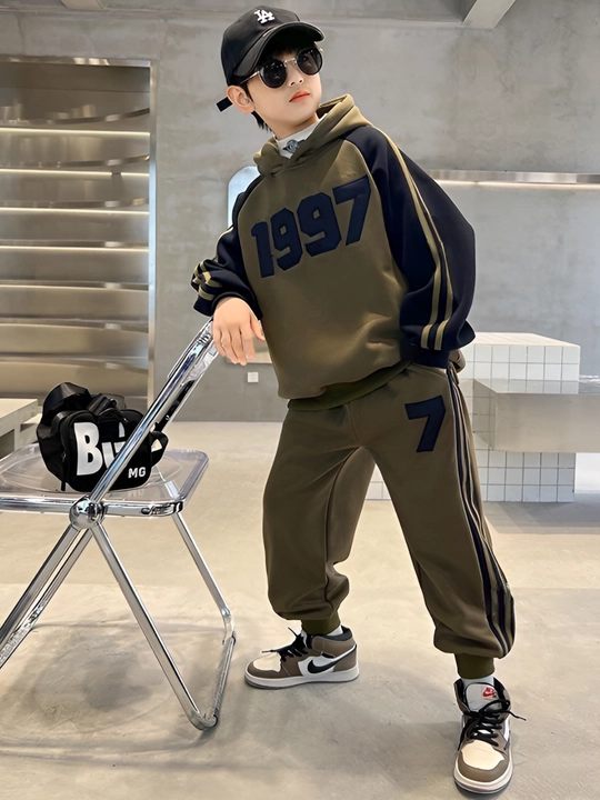 Issiq bolalar sport kiyimi, dvoyka sport kiyimlari bolalar uchun 1997