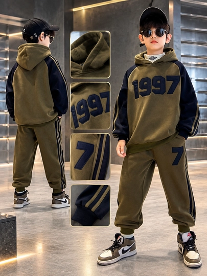 Issiq bolalar sport kiyimi, dvoyka sport kiyimlari bolalar uchun 1997