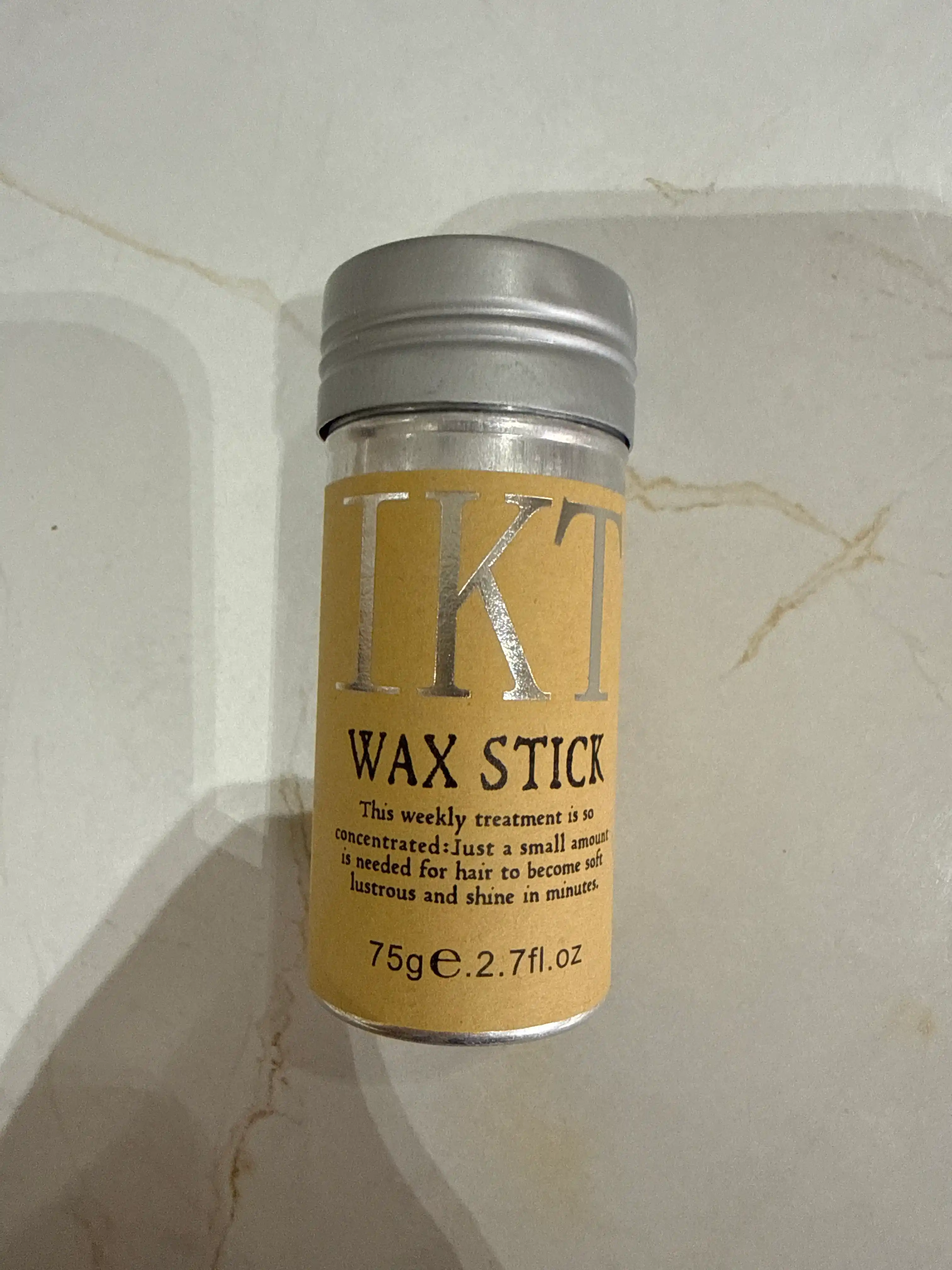 Soch turmaklash uchun IKT Wax Stick mum-stigi (vosk), 75 g