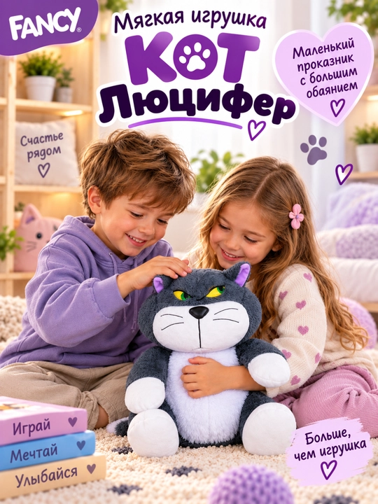 Мягкие игрушки "Котики", DREAM MAKERS