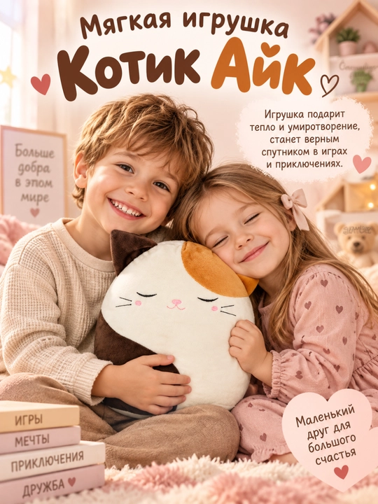 Мягкие игрушки "Котики", DREAM MAKERS