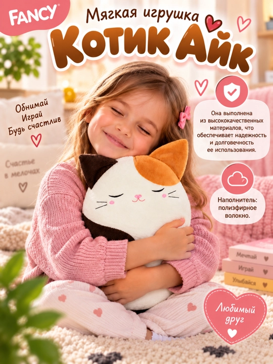 Мягкие игрушки "Котики", DREAM MAKERS