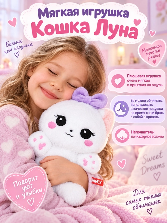 Мягкие игрушки "Котики", DREAM MAKERS