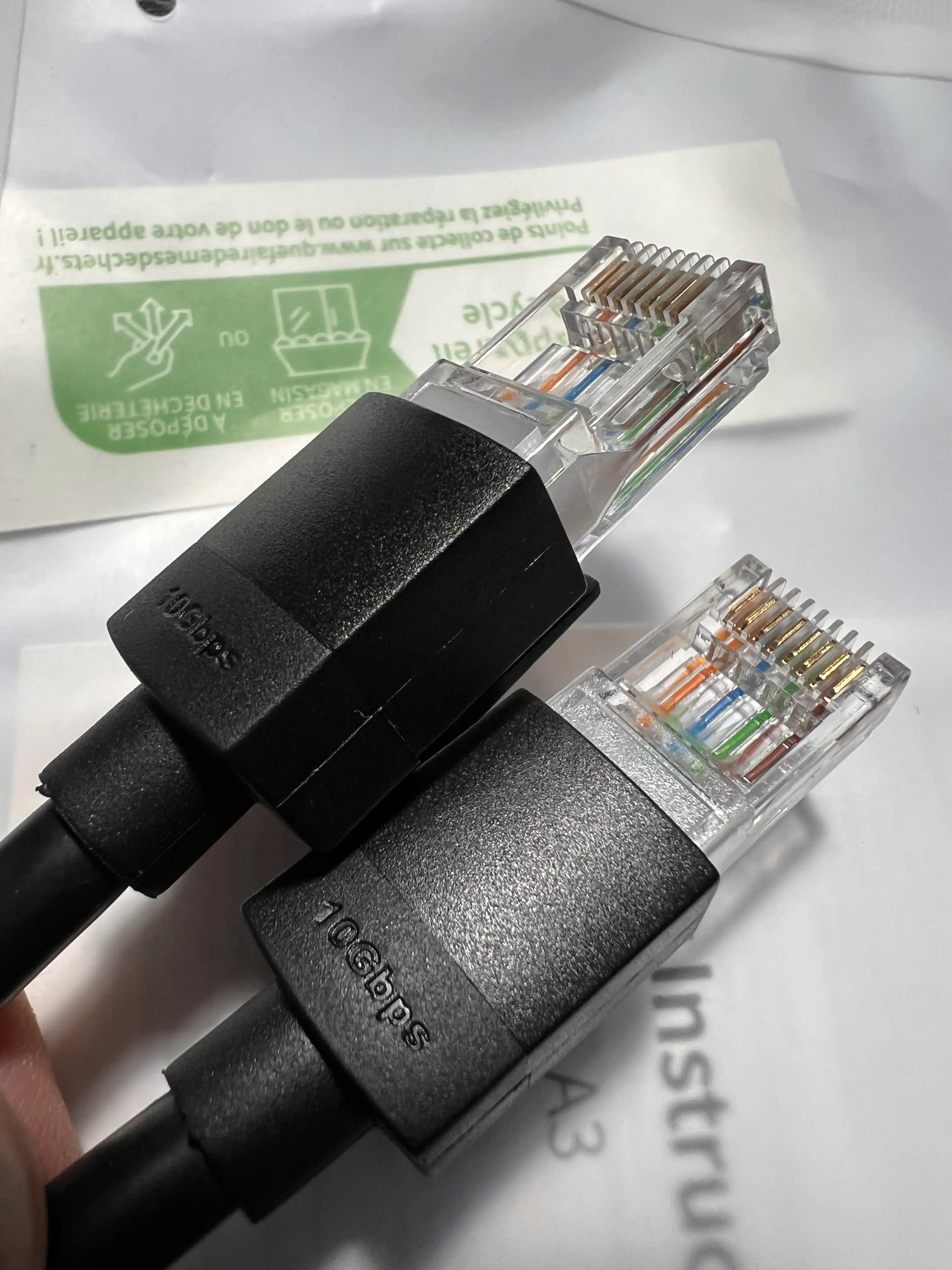 UGREEN Кабель UGREEN Cat6A RJ45 LAN. Сетевой интернет кабель 10Gbps, NW315 патч корд