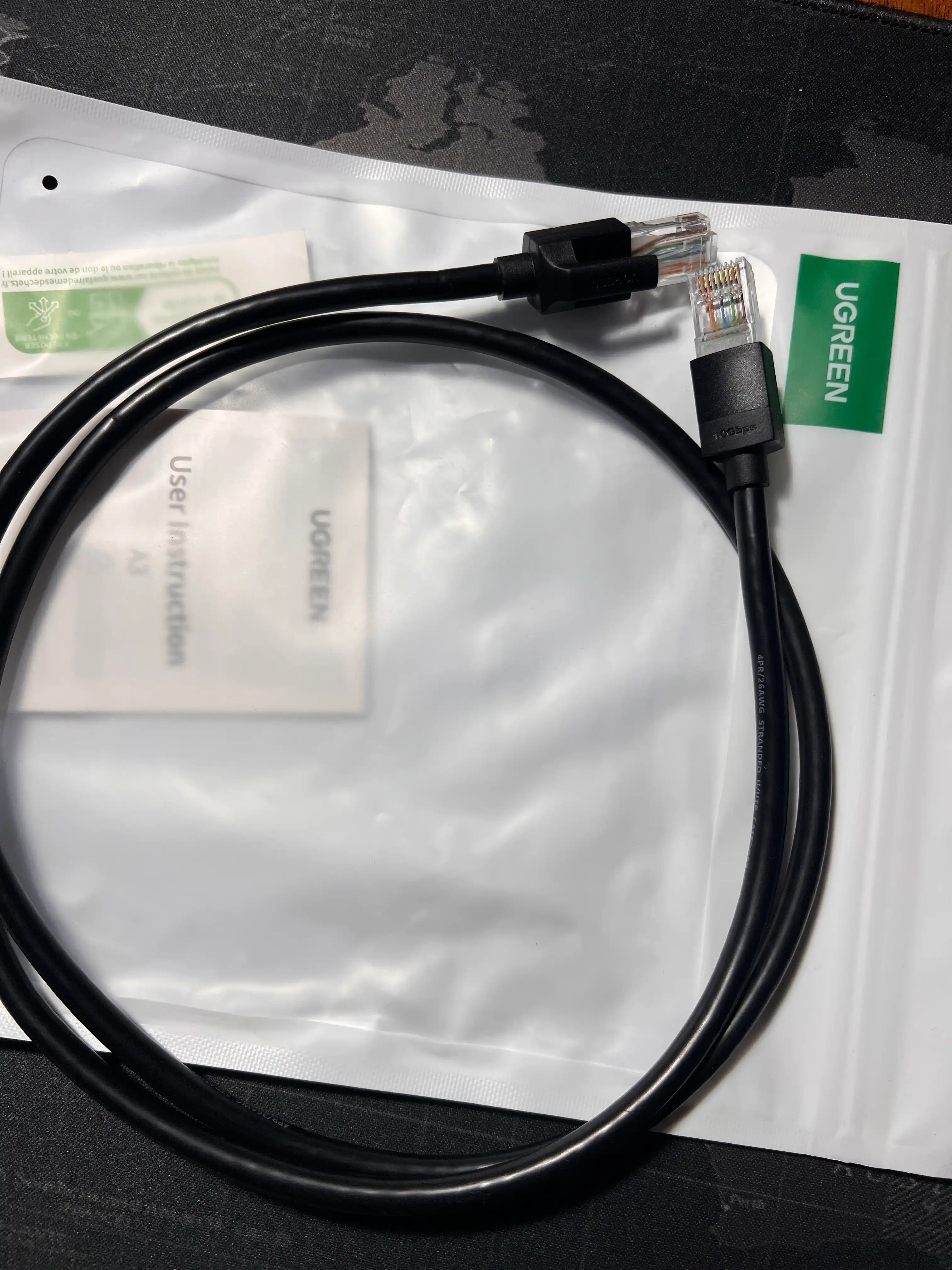 UGREEN Кабель UGREEN Cat6A RJ45 LAN. Сетевой интернет кабель 10Gbps, NW315 патч корд
