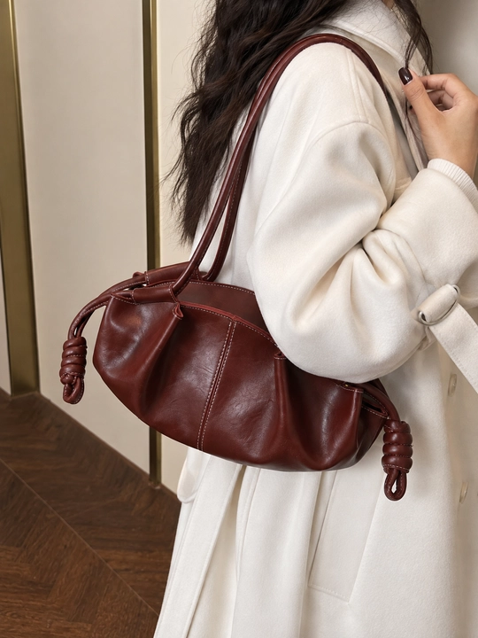 Zara uslubidagi ayollar sumkasi, eko-charm tote, uzun dastakli, yelkaga