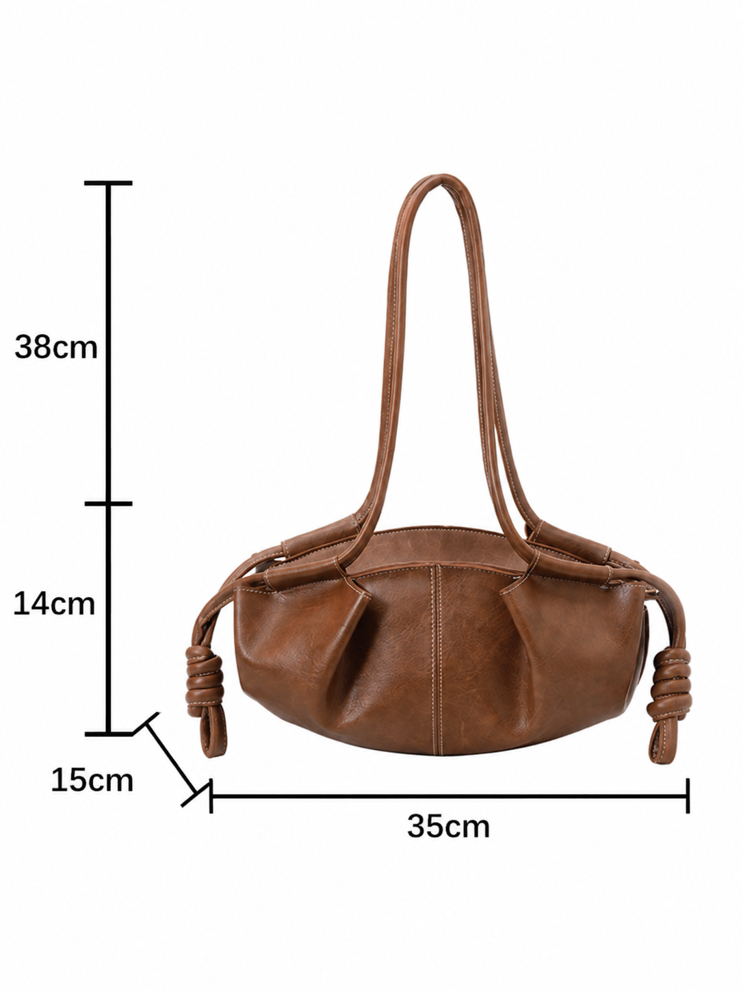 Zara uslubidagi ayollar sumkasi, eko-charm tote, uzun dastakli, yelkaga