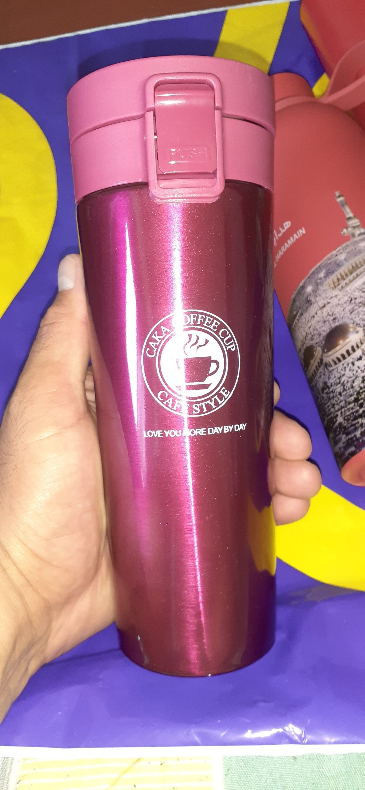 Choy va qahva uchun zanglamaydigan po‘latdan yasalgan termokrujka, qahva termokrujkasi, 500 ml
