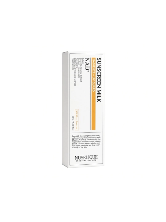 Солнцезащитное молочко для лица NUSELIQUE Sunscreen Milk NAD+ - 
