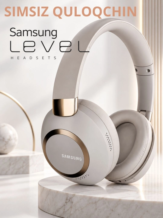 Беспроводные наушники Samsung Level, Bluetooth, стереозвук, с микрофоном,для iOS и Android - 