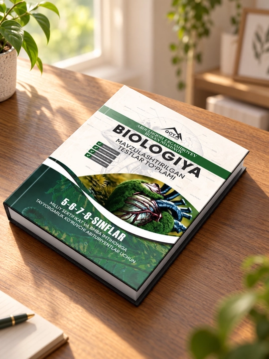 Biologiya: mavzulashtirilgan testlar to‘plami — 5–8-sinflar - 
