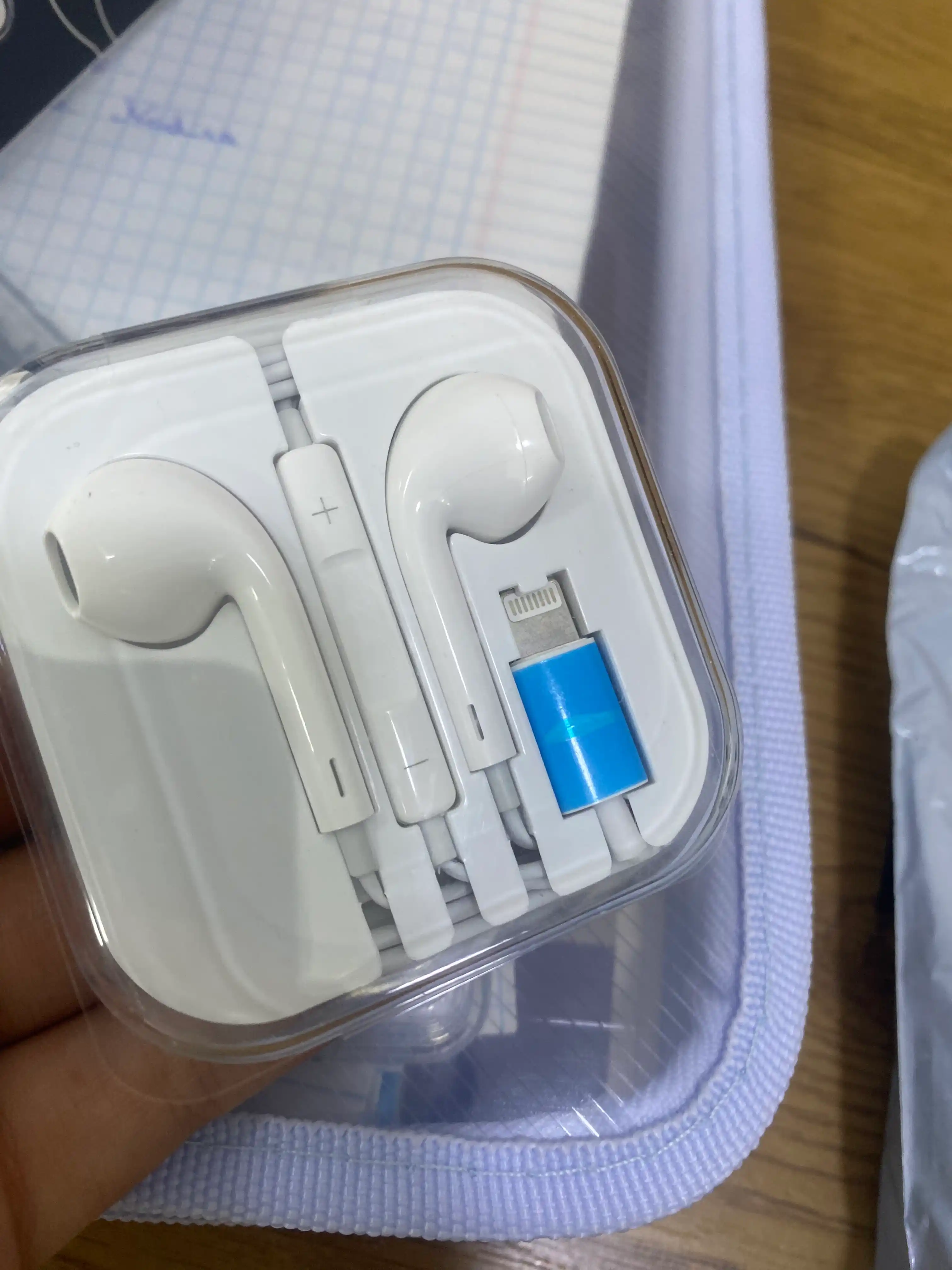 IPhone uchun simli quloqchinlar, (Pop-UP) mikrofon bilan, Lightning, Type-C kabeli