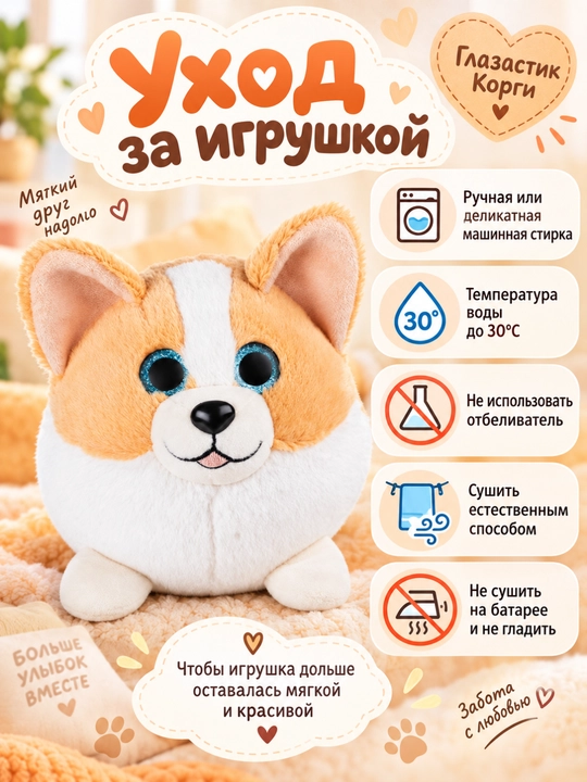 Мягкие игрушки "Корги", DREAM MAKERS
