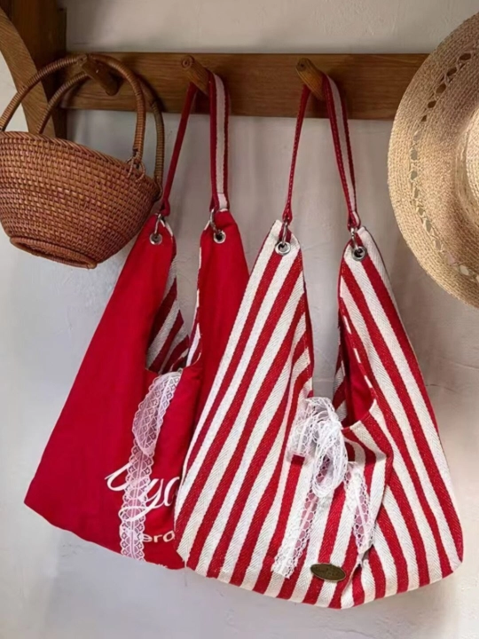 Ayollar uchun ikki tomonlama shopper sumka, Beyou Merci matoli