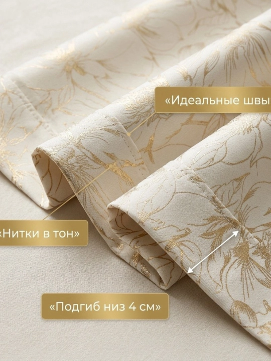 Современная элегантная готовая штора для спальни и гостиной