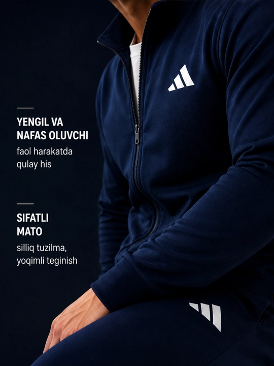 Erkaklar 2 qismlik kiyim to'plami, kuz va qish mavsumi uchun, dvoyka