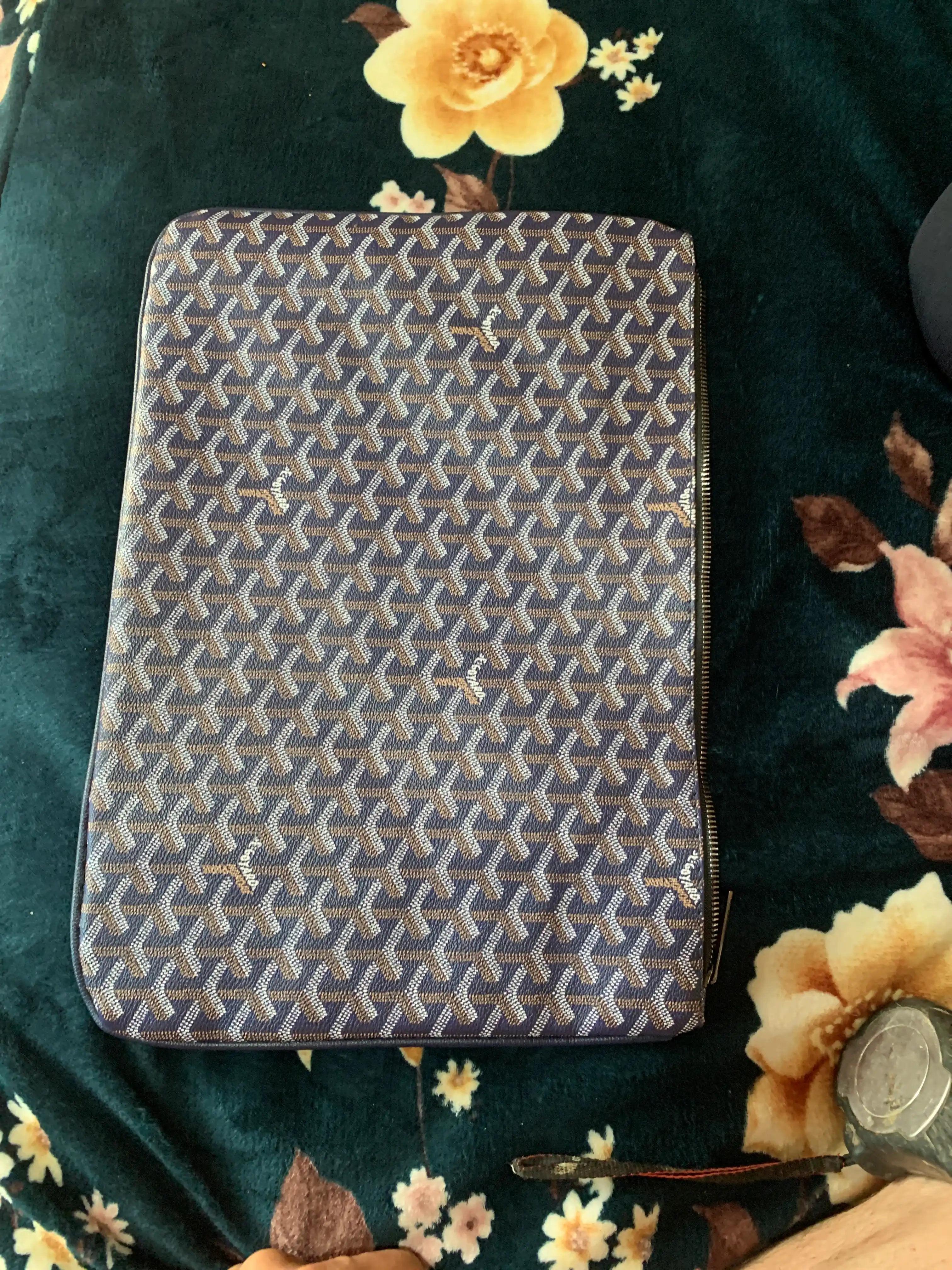 Мужской современный клатч в стиле Goyard (31х21 см)