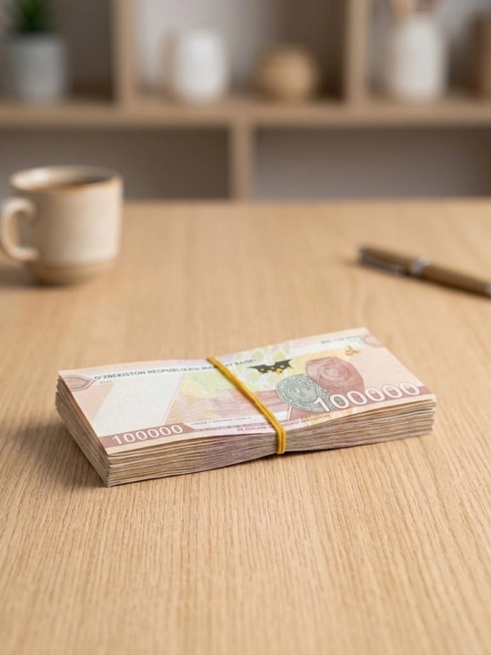 Suvenir so'm pullar to'plami, 100 000 so'm pachka sovg'a va fotosessiya uchun - 