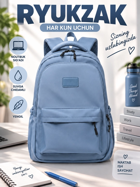 Qizlar va ayollar uchun ryukzak, maktab sumkalar qizlar uchun, papka qizlar uchun - 