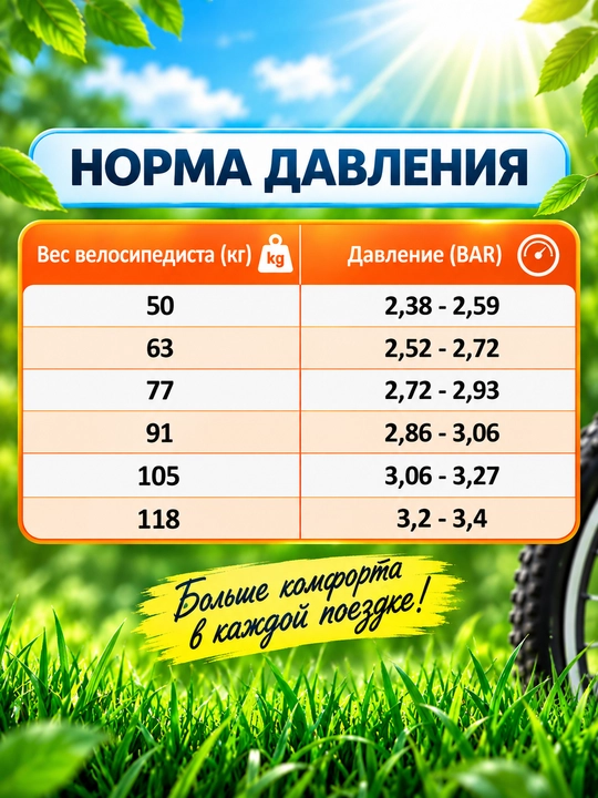 Камера для велосипеда, 20-22-24-26-27,5-28 размерах, ширина от 1,75 до 1,95