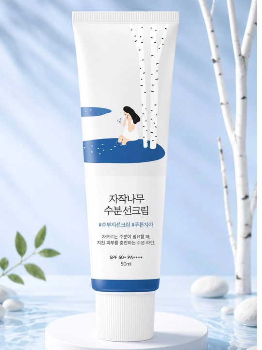 Round Lab Birch Juice Moisturizing Sunscreen SPF50+ PA++++ namlantiruvchi SPF krem