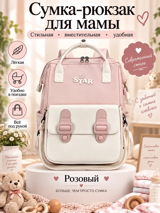 Сумка для мамы в роддом, сумка-рюкзак для мам