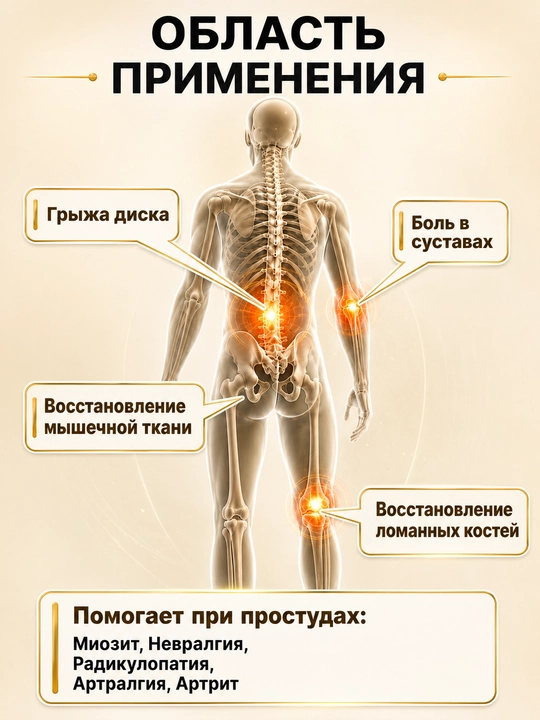 Suyak, bo‘g‘im va paylar uchun Vita Flex MD Glyukozamin xondroitin, 4 tab/kun