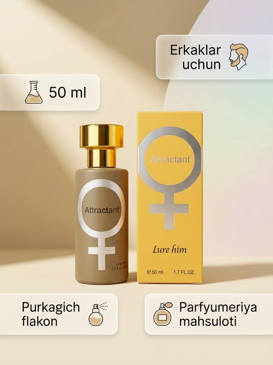 "Lure Him" ​​va "Lure Her" jalb qiluvchi parfyumlangan suv 50 ml