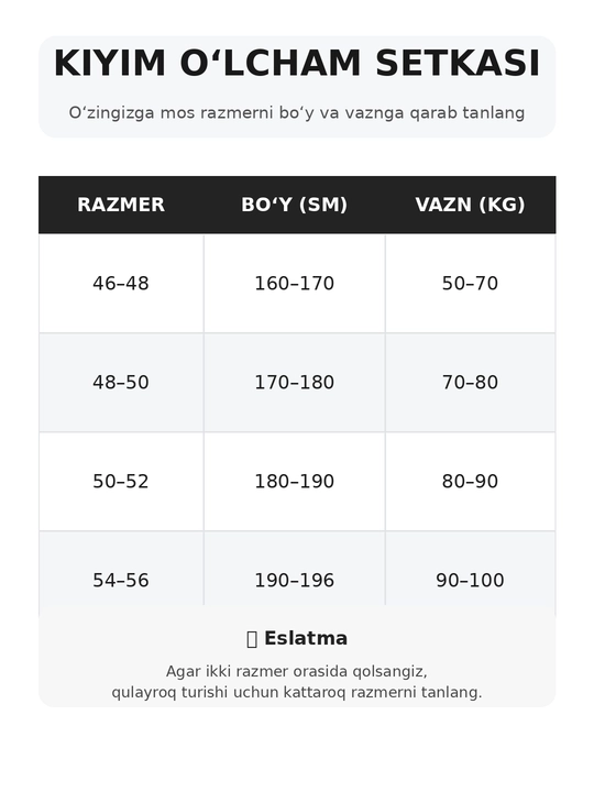Erkaklar uchun Oversize Shimlar, Kuz fasli uchun 100% paxtadan