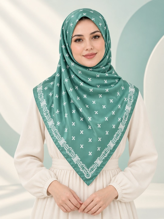 Ayollar uchun atlas ro‘mol, 90 × 90 sm, bosh va bo‘yin uchun to'rtburchak sharf, turli ranglarda